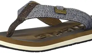 SPARX Men's Brown White Slippers-2 (SF0037U)