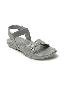 ICONICS Women's Slingback Comfortable Sandal for Casual Daily I Office Use ICN-ST-W-20 Grey Flat 4 Kids UK
