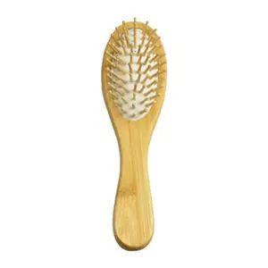 Amzgear Wooden Hair Brush Anti-Static Handle Hair Comb Wooden Hair Massage Wood Brush for Women, Men & Kids Hair Care