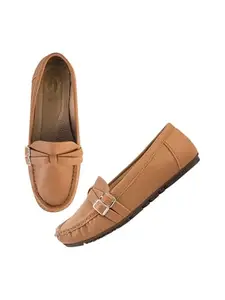 Shoetopia Casual Loafers for Women /EU41 Tan