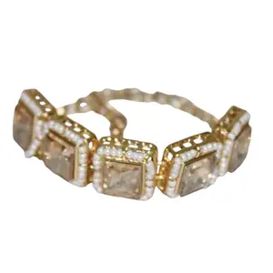 Stylish Stone Bracelet for Women Gold Plated