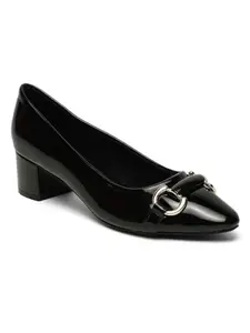 Flat n Heels Womens Black Pumps FnH 2906-BK