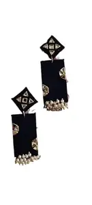 lightweight kundan earrings for a party look