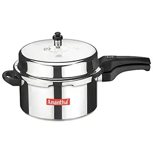 ANANTHA Perfect Non-Induction Base Outer Lid Aluminium Pressure Cooker, 7.5 Litres