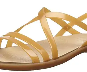 crocs Women's Isabella Strappy W Dark Gold Sandal-W11 (204915-276)