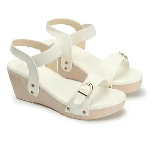 Iconics Women Sandal,White,UK-7