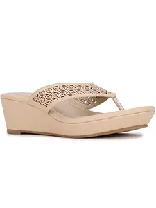 Bata Womens Audrey Thong Heels, Beige, (6713777), UK 5
