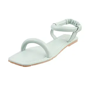 Metro Womens Synthetic Lightgreen Sandals (Size (6 UK (39 EU))