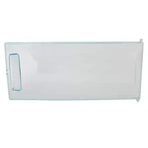 WHITEFLIP Freezer Door Compatible For Samsung Single Door Refrigerator (Round Shape Lock, Clear)