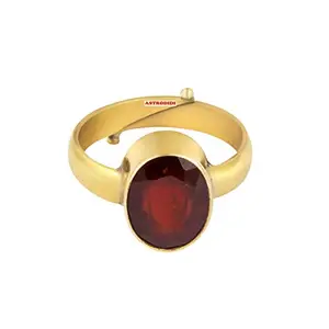 RIKIJAZ Gomed Hessonite Gemstone Ring For Men & Women