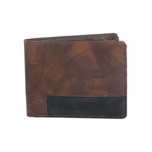 Flingo Leather Wallet for Men with Cash Compartment, Coin Pocket & Card Holder Slots (Brown)