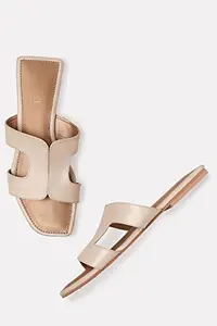 Aurelia Square Toe Colourblocked Flat