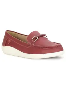 Bata Comfit Fiona Womens Casual Slip-On Shoe in Red, 8 UK