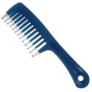 Scarlet Line Professional Plastic Wide Tooth Hair Comb Detangling Handle comb Hairdressing for Wet and Dry Hair for Men and Women