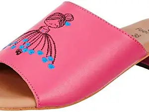 Feetful Women Pink Fashion Slippers-3 UK (36 EU) (3.5 US) (571-47)