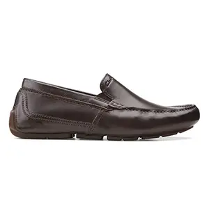 Clarks Men's Markman Plain Dark Brown Slip On shoes-11 UK (26158706