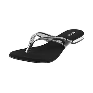 Metro Womens 32-1033 Black Slippers - 7 UK (40 EU) (32-1033)
