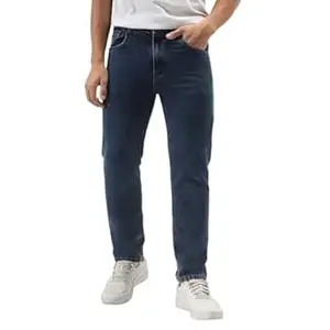 Urbano Fashion Men's Slim Fit Washed Denim Jeans Stretchable
