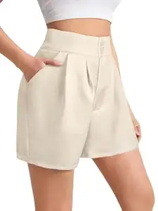 GRECIILOOKS Women’s Western Shorts – Trendy Knee Length Casual Bottoms | Relaxed Fit Summer Shorts for Girls & Women