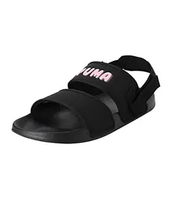 Puma unisex-adult Leadcat Ylm Lite Logo Black-PRISM PINK Slippers - 7 UK (38724602)