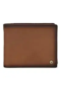 Allen Solly Men Brown Solid Leather Wallet