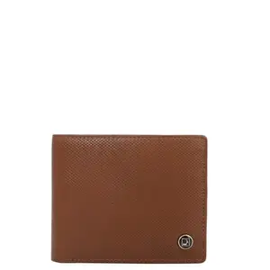 Da Milano RFID Protected Leather Wallet for Men with Card Slot - Brown