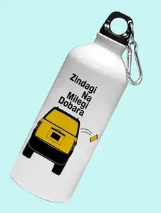 Dishoppe Zindgi nah milege dobara printed dialouge Sipper bottle - for daily use - perfect for camping(600ml)