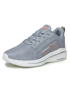 ABROS Men's Stroke ASSG0179 Sports Shoes -Grey/Orange -7UK