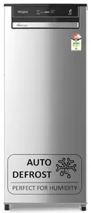 Whirlpool 192 L 3 Star Vitamagic PRO Frost Free Direct-Cool Single Door Refrigerator (215 VMPRO PRM 3S RADIANT STEEL-Z Fridge, Silver, Auto Defrost Technology)