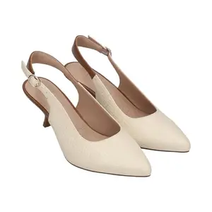 BAGATT Dafina Women Off White Kitten Heels Pumps UK -4