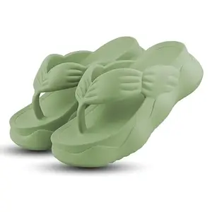 VOKLINE Women’s Orthopedic EVA Slippers | Lightweight, Non-Slip, Pain Relief Flip Flops with Ultra Comfortable Strap, Stylish & Durable Casual Wear for Indoor & Outdoor (Pista, Regular, UK Footwear Size System, Adult, Women, Numeric, Medium, 6)