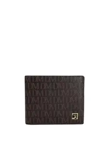 Da Milano Genuine Leather Brown Bifold Mens Wallet with Multicard Slot (0455B)