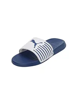 Puma unisex-adult Geo Clyde Royal-White Slide Sandal - 8 UK (39453805)