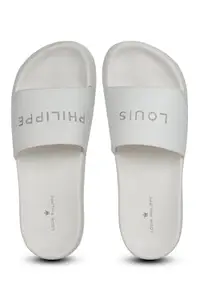 Louis Philippe Men White Flip Flops (7 UK)