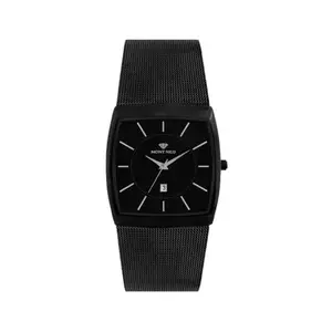 Mont Neo Men Quartz Black Dial Analog Mesh Watch 1060E-B4404