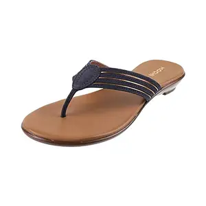 Mochi Women Blue-Navy Synthetic Sandals 4-UK (37 EU) (32-1077)