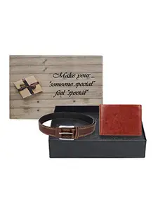 Swiss Design SDWC-111 Wallet & Belt Gift Set for Men