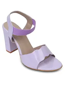 Elle Women's Heels Sandal, Purple, 6