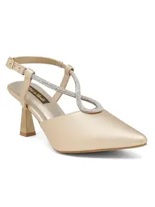 Flat n Heels Womens Gold Sandals FnH 206-GD