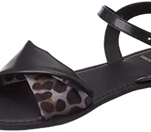 Carlton London Womens CLL-7400-A Leopard Flat Sandal - 3 UK (CLL-7400-A)