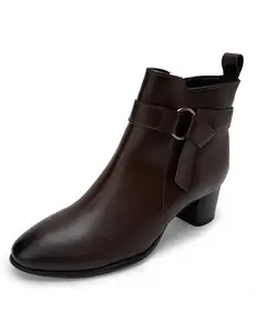 Elle Women's Zip Boots Colour-Cheery, Size-UK 4