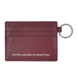 United Colors Of Benetton Lanz Men Card Holder Card Holder - Wine, No. of Card Slots - 6