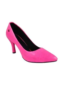 TRYME Chunky Heel Bellies Women's Fashion Pointed Stiletto Heel Pump Shoes for Party and Formal Occasions