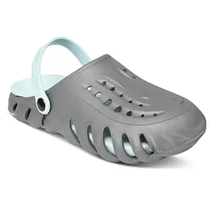Nxgen Grey1 Men's Super Comfortable| Anti Skid| Lightweight Comfortable Clogs | Sandals with Adjustable Back Strap for Men | Size - 9.