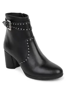 Elle Women's Zip Boots Colour-Black, Size-UK 3