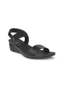 Bata Women's AERIAL SANDAL WEDGE (6616603_BLACK_5 UK)