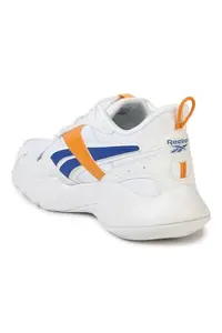 Reebok Unisex Shoes (FTWR White/Electric Cobalt F23/SHOCKING Orange F23,12)
