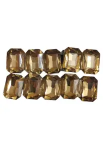 Manrav Gold Small Stone Juda Pin – Traditional Hair Accessory for Bun Styling | Bridal & Party Look (Pack Of 10)