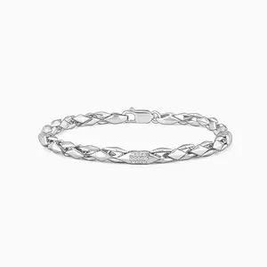 GIVA 925 Silver Dude's Delight Bracelet For Him, Adjustable | Gifts for Women and Girls | With Certificate of Authenticity and 925 Stamp | 6 Months Warranty