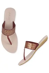 Aurelia Foil Print Almond Toe Flat